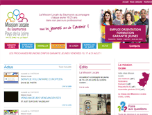Tablet Screenshot of mission-locale-du-saumurois.com